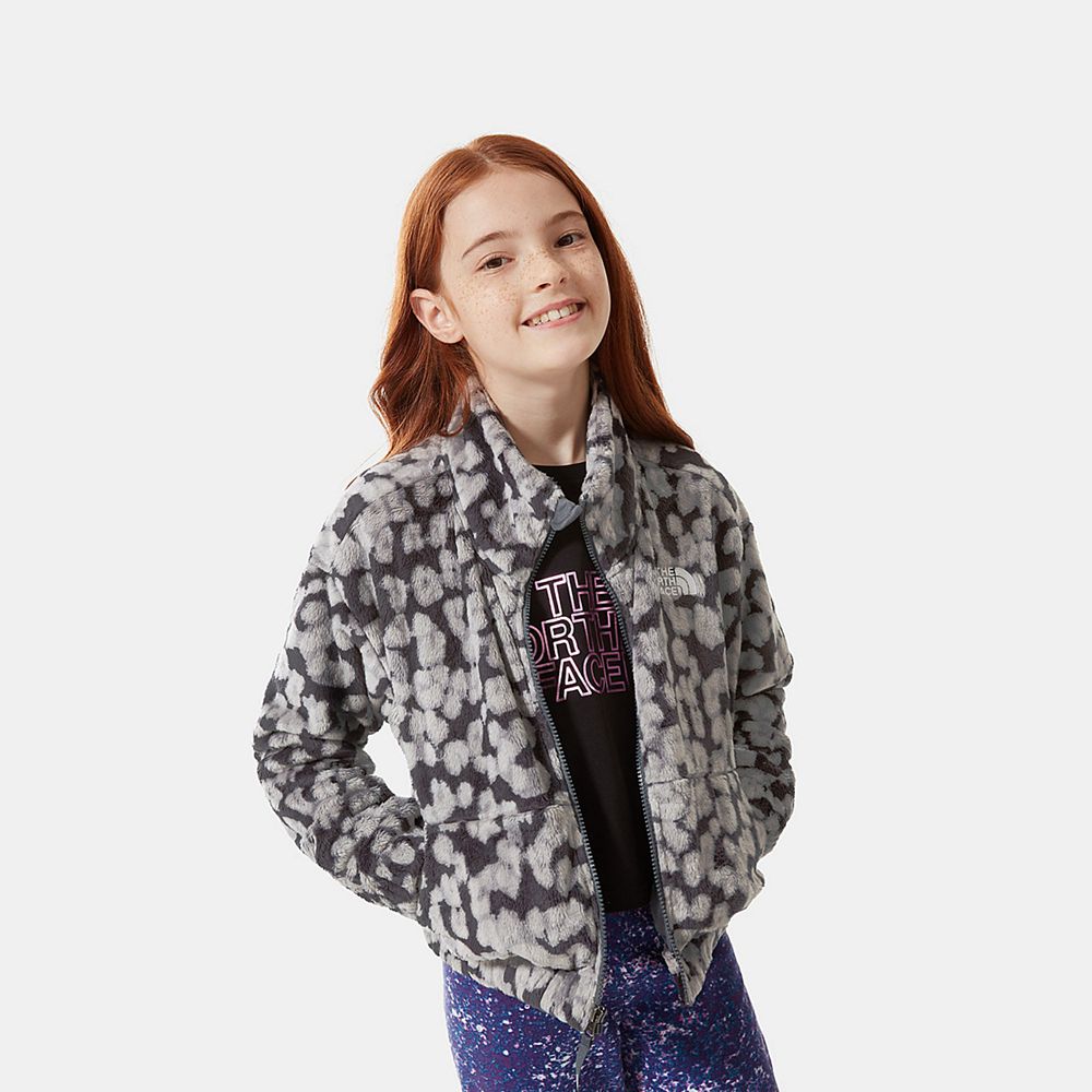 The North Face Fleeces Girls Australia - The North Face Printed Osolita Grey Leopard (DNY-582471)